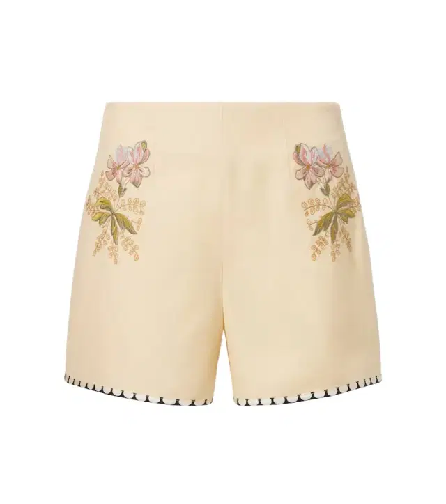 Valentino Escape floral embroidered shorts