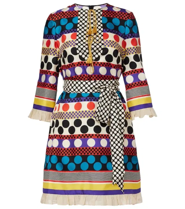 Valentino Escape polka-dot silk minidress