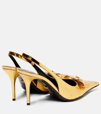 Versace Gianni Ribbon 85 leather slingback pumps | Thumbnail 2 Versace Gianni Ribbon 85 leather slingback pumps | Thumbnail 2