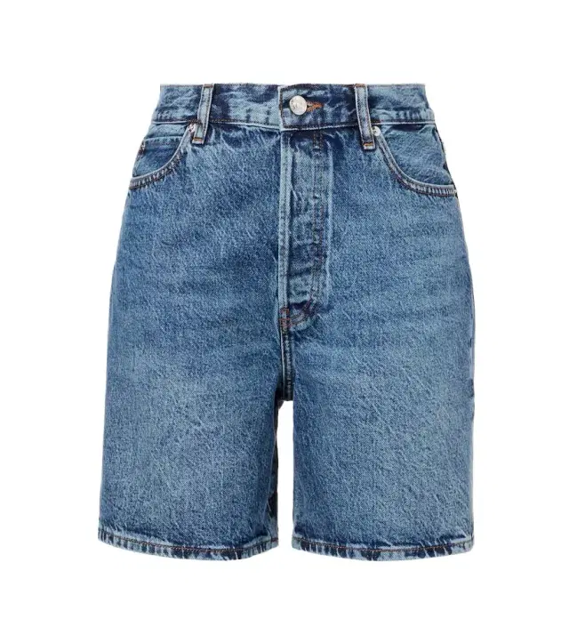 Frame High-rise denim shorts