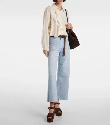 Frame Anchor high-rise wide-leg jeans | Thumbnail 5