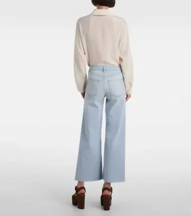 Frame Anchor high-rise wide-leg jeans | Thumbnail 7