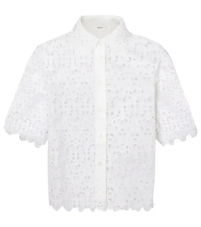 Frame The Deco Eyelet cotton shirt