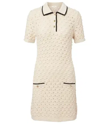 Frame Bauble pointelle cotton polo dress | Thumbnail 1
