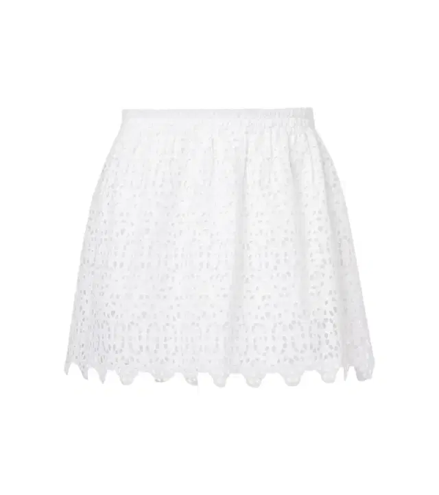 Frame The Deco embroidered cotton miniskirt