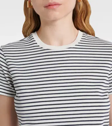 Frame Striped cotton T-shirt | Thumbnail 4