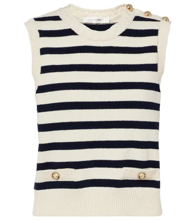 Frame The Harbor cotton-blend sweater vest