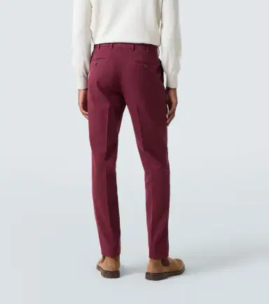 Brunello Cucinelli Cotton gabardine slim pants | Thumbnail 4
