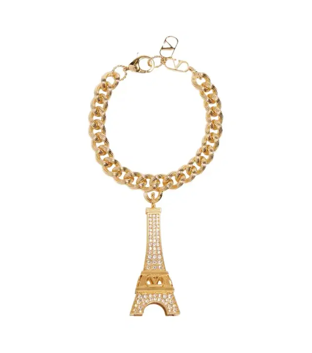 Valentino Eiffeltower crystal-embellished bracelet