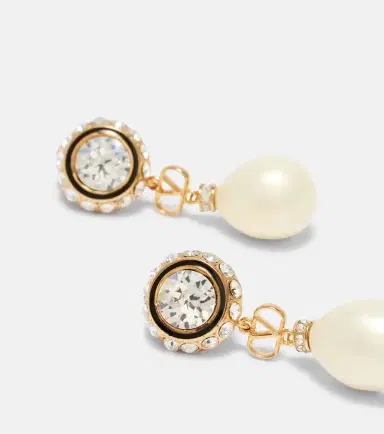 Valentino VLogo embellished drop earrings | Thumbnail 4 Valentino VLogo embellished drop earrings | Thumbnail 4