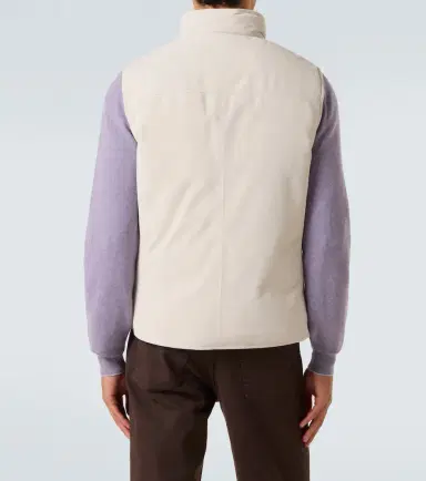 Brunello Cucinelli Suede down vest | Thumbnail 2 Brunello Cucinelli Suede down vest | Thumbnail 2