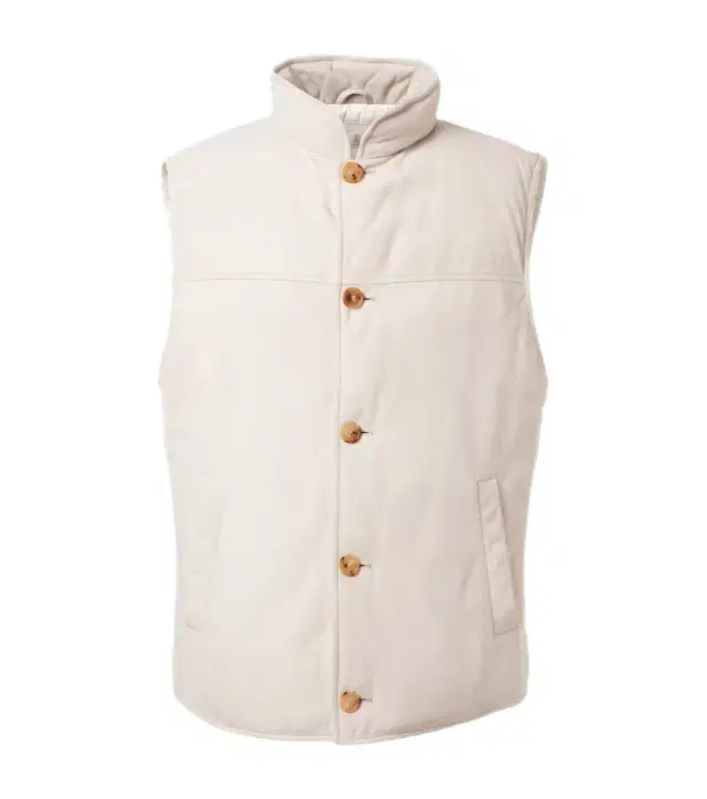 Brunello Cucinelli Suede down vest