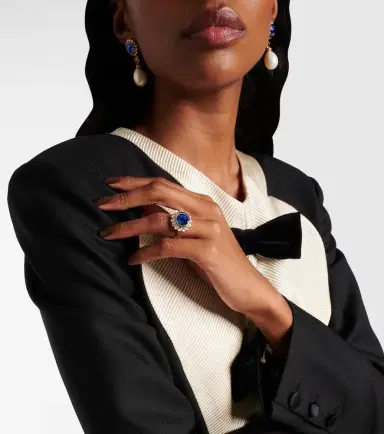 Valentino VLogo crystal-embellished ring | Thumbnail 5 Valentino VLogo crystal-embellished ring | Thumbnail 5