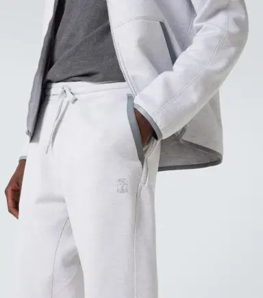 Brunello Cucinelli Cotton-blend jersey sweatpants | Thumbnail 3