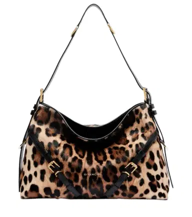 Givenchy Voyou Medium leopard-print shoulder bag | Thumbnail 1 Givenchy Voyou Medium leopard-print shoulder bag | Thumbnail 1