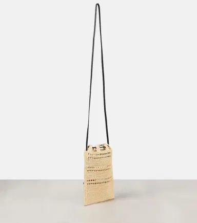 Loewe Paula's Ibiza raffia pouch with strap | Thumbnail 2