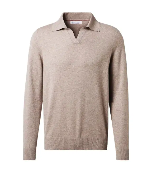 Brunello Cucinelli Cashmere polo sweater