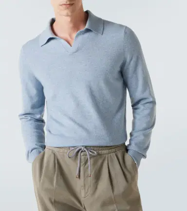 Brunello Cucinelli Cashmere polo sweater | Thumbnail 4