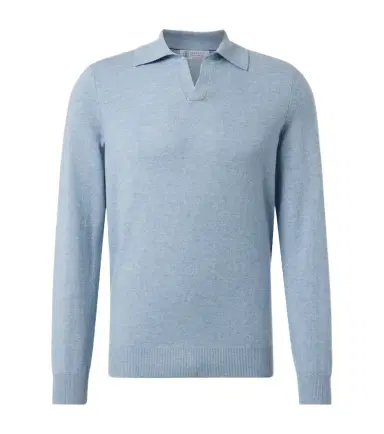 Brunello Cucinelli Cashmere polo sweater | Thumbnail 1