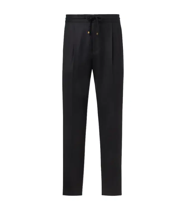 Virgin wool tapered pants