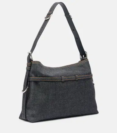 Givenchy Voyou Medium denim shoulder bag | Thumbnail 2 Givenchy Voyou Medium denim shoulder bag | Thumbnail 2