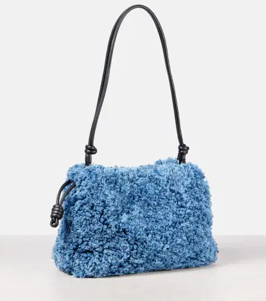 Loewe Flamenco Medium denim clutch | Thumbnail 4 Loewe Flamenco Medium denim clutch | Thumbnail 4