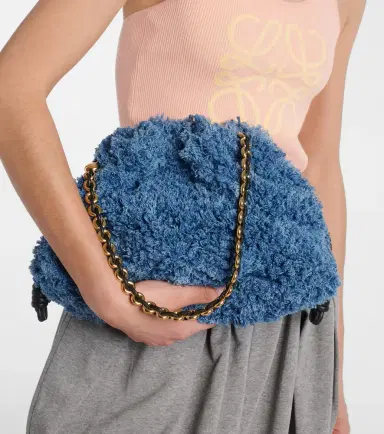 Loewe Flamenco Medium denim clutch | Thumbnail 5 Loewe Flamenco Medium denim clutch | Thumbnail 5