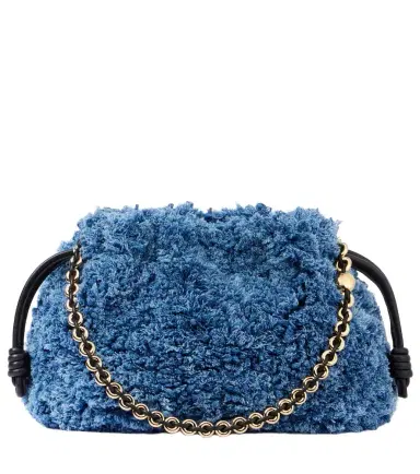 Loewe Flamenco Medium denim clutch | Thumbnail 1 Loewe Flamenco Medium denim clutch | Thumbnail 1