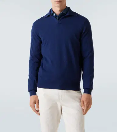 Brunello Cucinelli Cashmere polo sweater | Thumbnail 2
