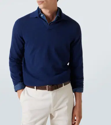 Brunello Cucinelli Cashmere polo sweater | Thumbnail 4