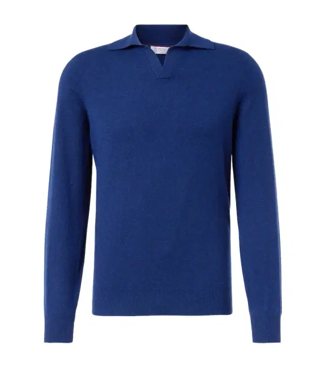 Brunello Cucinelli Cashmere polo sweater