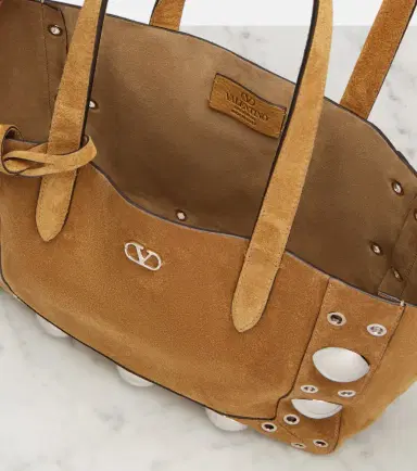Valentino Garavani Nellcôte Medium suede tote bag | Thumbnail 3