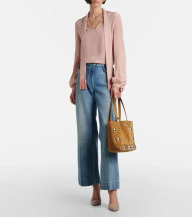 Valentino Garavani Nellcôte Medium suede tote bag | Thumbnail 6