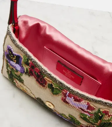 Valentino Garavani DeVain Small beaded shoulder bag | Thumbnail 2 Valentino Garavani DeVain Small beaded shoulder bag | Thumbnail 2