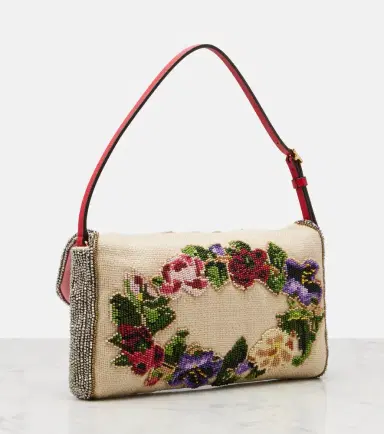 Valentino Garavani DeVain Small beaded shoulder bag | Thumbnail 3 Valentino Garavani DeVain Small beaded shoulder bag | Thumbnail 3
