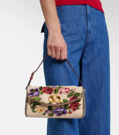 Valentino Garavani DeVain Small beaded shoulder bag | Thumbnail 7 Valentino Garavani DeVain Small beaded shoulder bag | Thumbnail 7