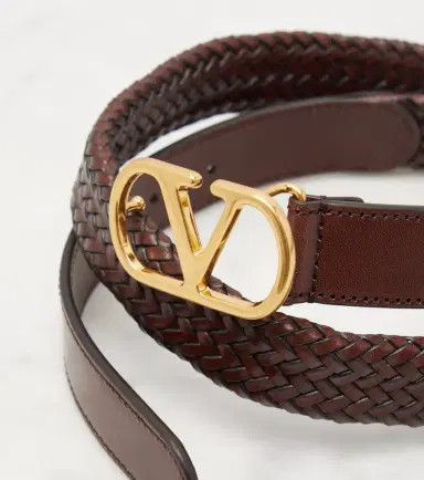 Valentino Garavani VLogo braided leather belt | Thumbnail 2