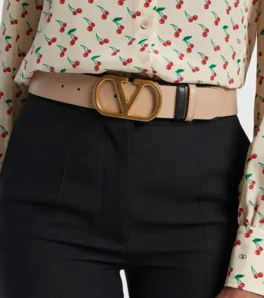 Valentino Garavani VLogo 40 reversible leather belt | Thumbnail 4