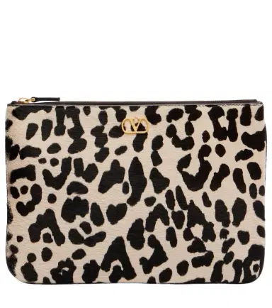 Valentino Garavani VLogo calf hair pouch | Thumbnail 1