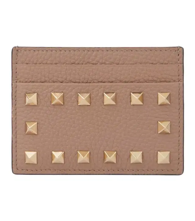 Valentino Garavani Rockstud leather card holder