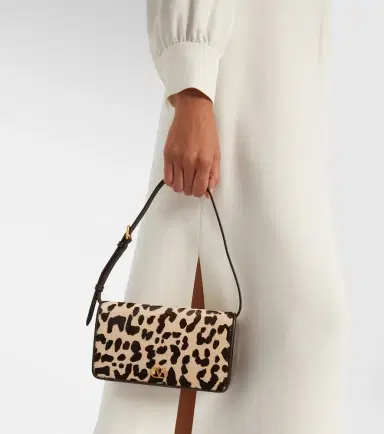 Valentino Garavani VLogo leopard-print calf hair shoulder bag | Thumbnail 6