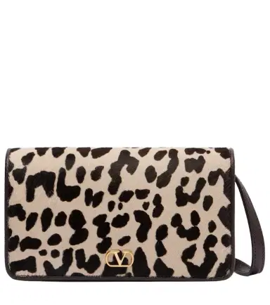 Valentino Garavani VLogo leopard-print calf hair shoulder bag | Thumbnail 1