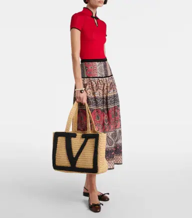 Valentino Garavani Viva Superstar Large crochet tote bag | Thumbnail 5