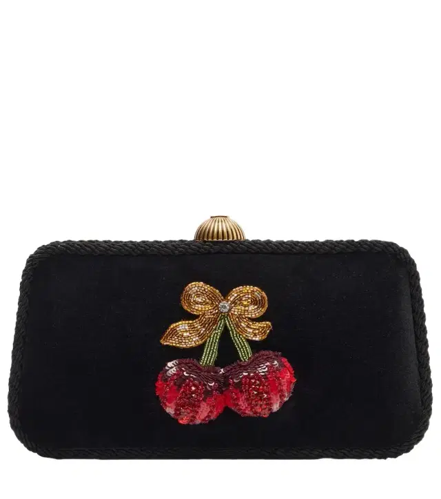 Valentino Garavani Carry Secrets embellished velvet clutch