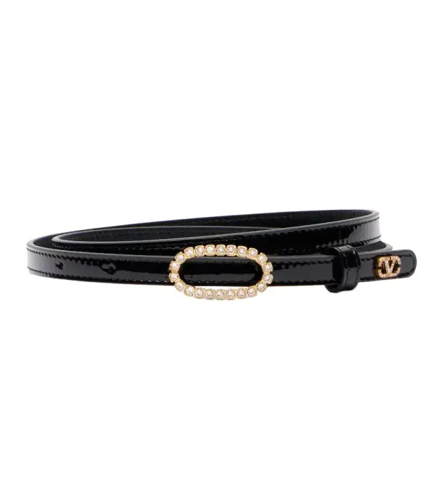 Valentino Garavani VLogo embellished leather belt