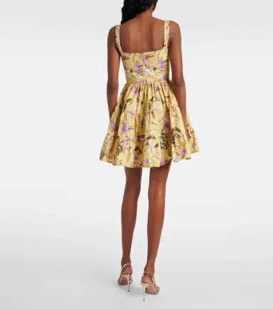 Agua by Agua Bendita Lima printed cotton minidress | Thumbnail 3