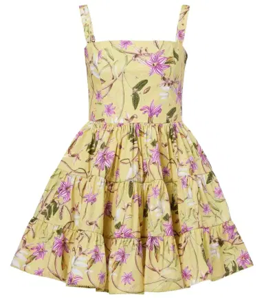 Agua by Agua Bendita Lima printed cotton minidress | Thumbnail 1