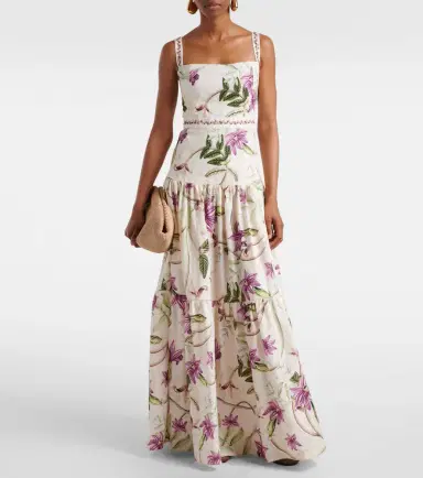 Agua by Agua Bendita Lima printed cotton maxi dress | Thumbnail 5