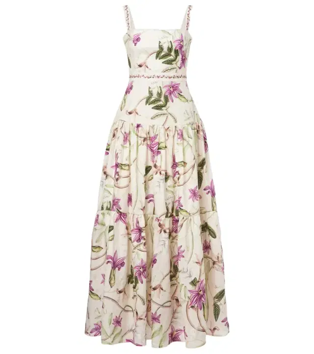 Agua by Agua Bendita Lima printed cotton maxi dress