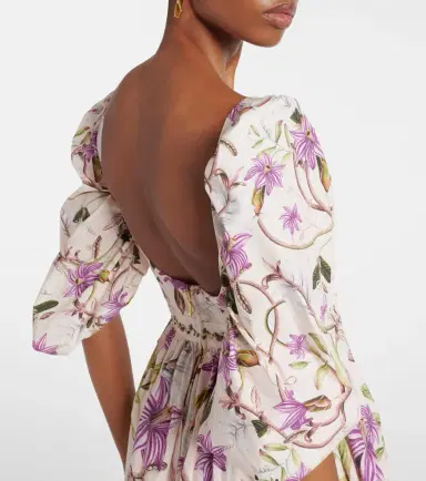 Agua by Agua Bendita Viviane floral cotton maxi dress | Thumbnail 2